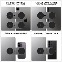 EDGE Pro Core Stand magnetico per iPhone e iPad - Grigio