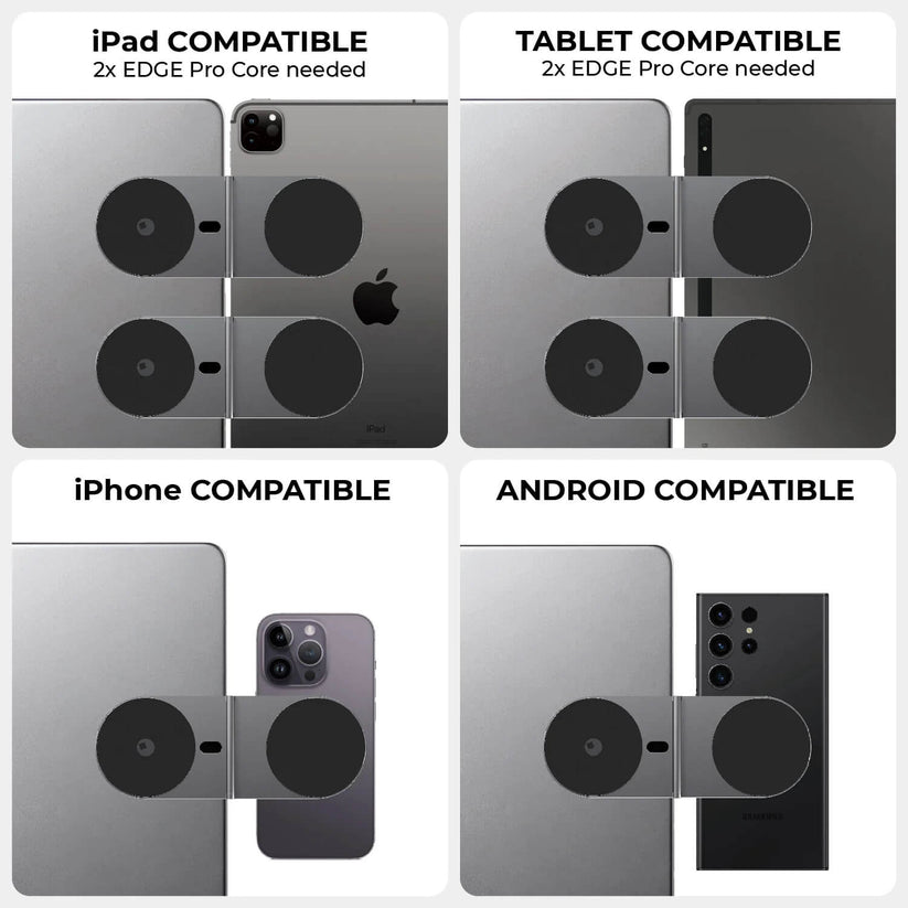 EDGE Pro Core Stand magnetico per iPhone e iPad - Grigio