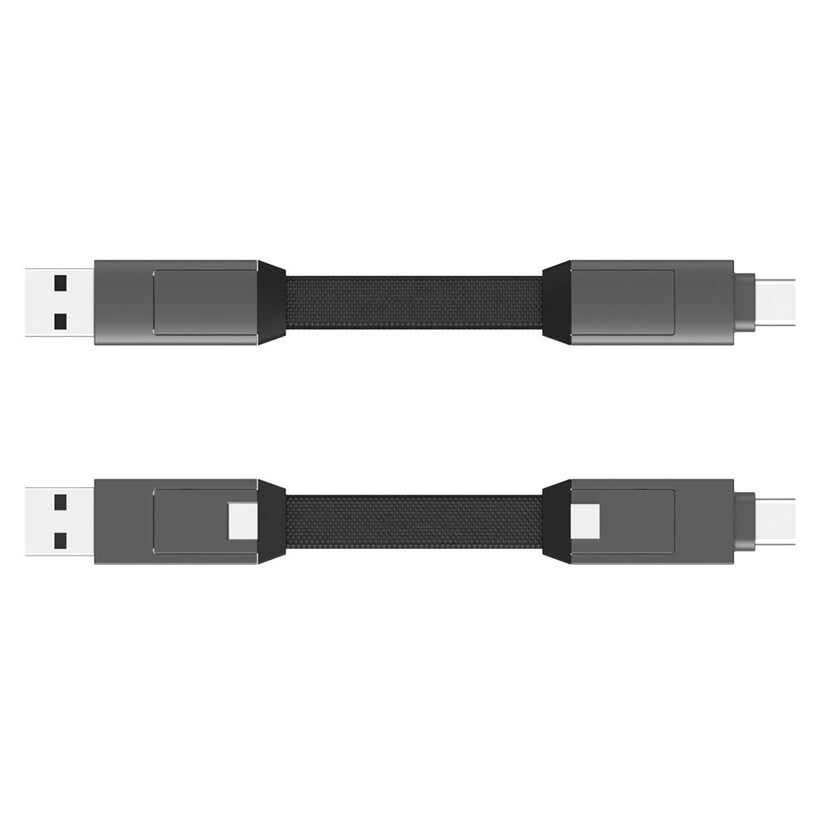 Cavo universale portachiavi inCharge 6 in 1 - Grigio