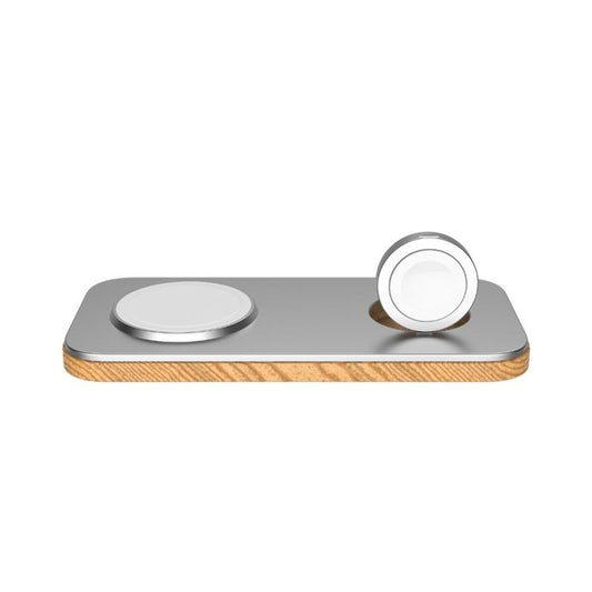 Cubenest 2in1 K200 - Caricabatterie Wireless Magnetico Silver 20W
