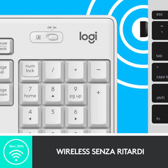 Kit Tastiera e mouse wireless MK270 - Bianco