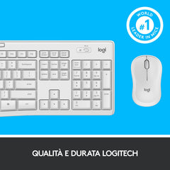 Kit Tastiera e mouse wireless MK270 - Bianco
