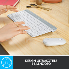 Kit Tastiera e mouse wireless MK470 - Bianco