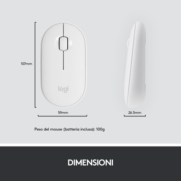 Kit Tastiera e mouse wireless MK470 - Bianco