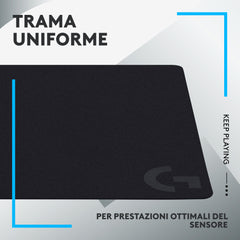 Tappetino mouse gaming G240 - Nero