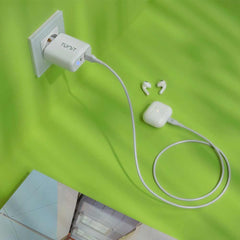 Cavo di ricarica e trasferimento Tunit da USB-A a connettore Lightning 1m - Bianco