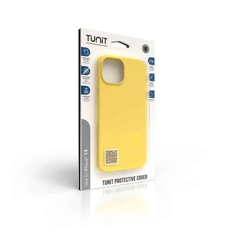 Cover Tunit con MagSafe in silicone per iPhone 14 - Giallo