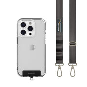 Tracolla 20mm + Gancio per iPhone - Grigio Cemento