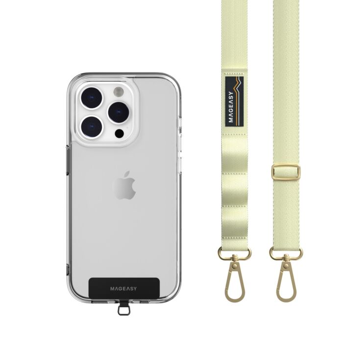 Tracolla 20mm + Gancio per iPhone - Verde Primavera