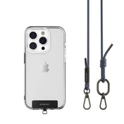 Tracolla 6mm + Gancio per iPhone - Blu Scuro