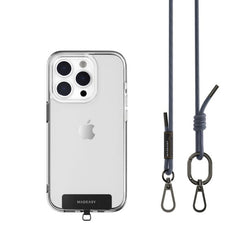 Tracolla 6mm + Gancio per iPhone - Blu Scuro