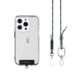 Tracolla 6mm + Gancio per iPhone - Blu Milkshake