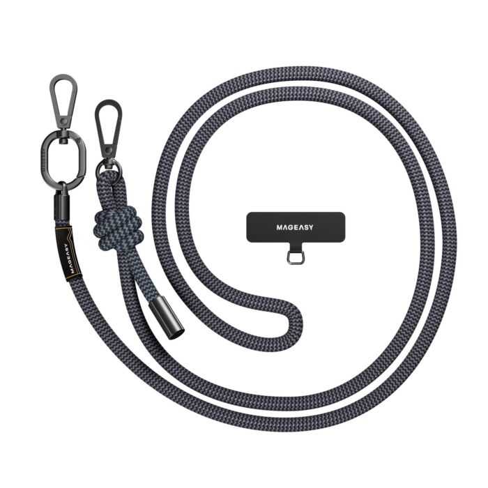 Tracolla 8,3mm + Gancio per iPhone - Blu Scuro