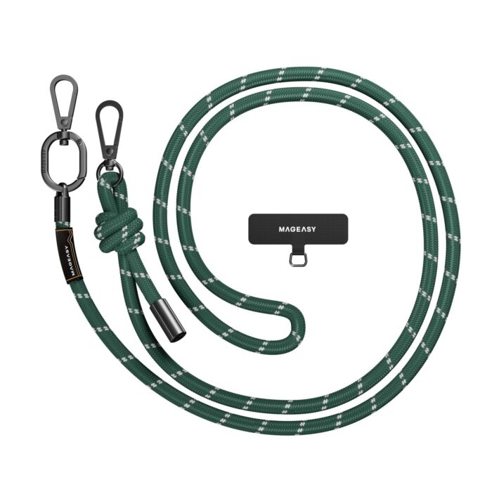 Tracolla 8,3mm + Gancio per iPhone - Verde