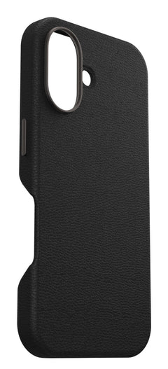 Custodia Symmetry Pelle di Cactus per iPhone 16 - Nero