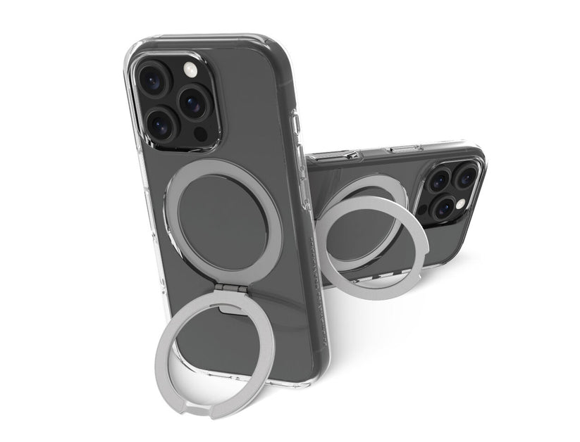 Custodia Iceland Ultra MagSafe con anello per iPhone 16 Pro - Trasparente