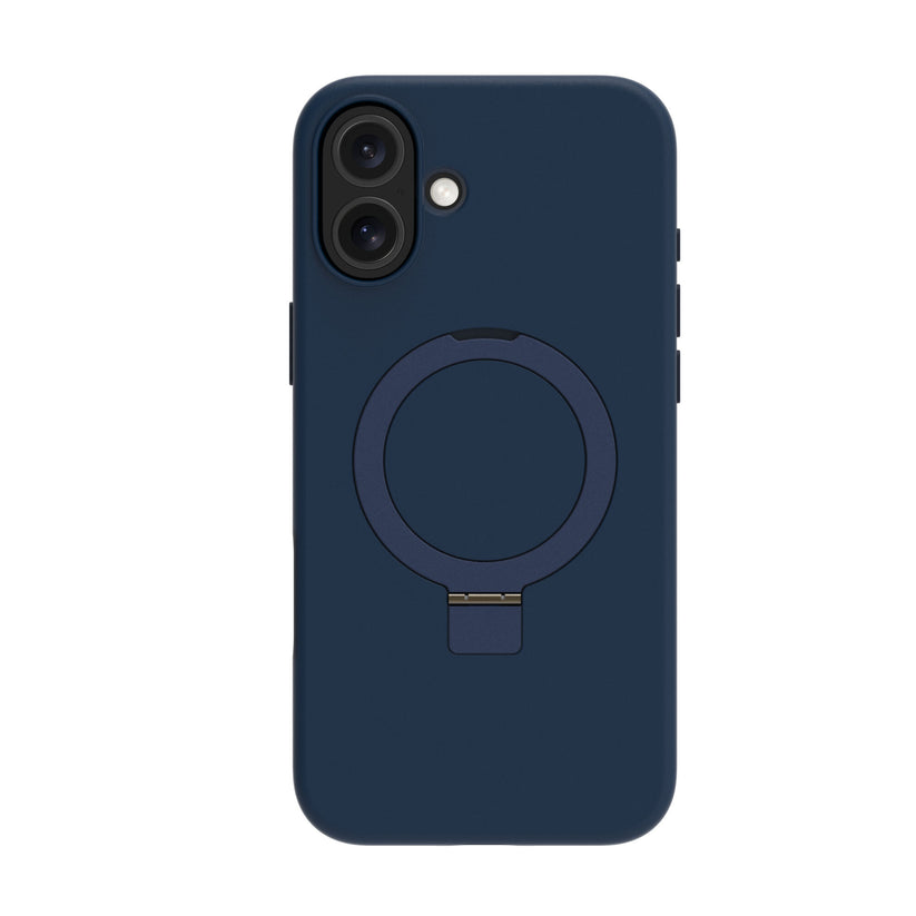 Custodia Iceland Ultra MagSafe con anello per iPhone 16 - Blu