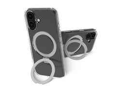 Custodia Iceland Ultra MagSafe con anello per iPhone 16 Plus - Trasparente