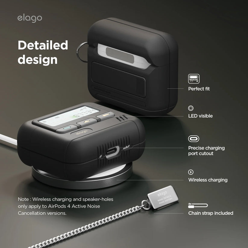 Cover per AirPods 4 - Pager Nero