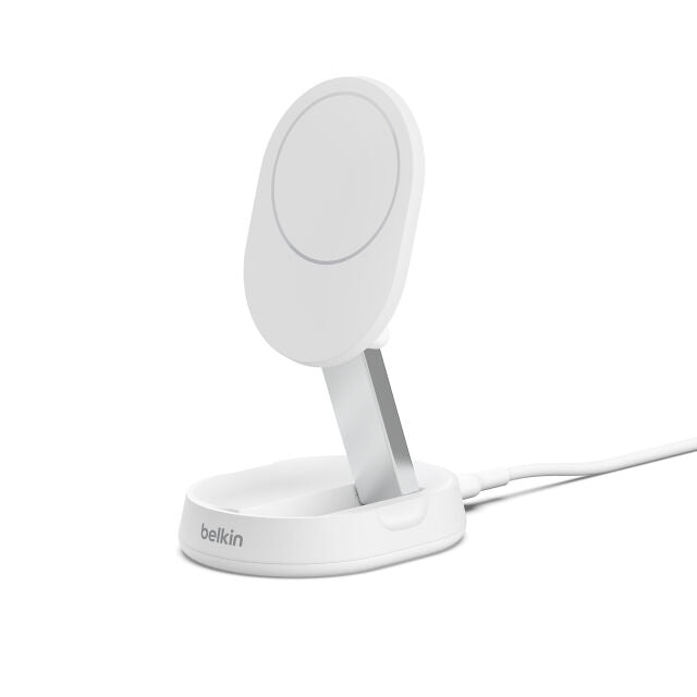 BoostCharge Pro Supporto di ricarica wireless magnetica convertibile con Qi2 (15 W) - Bianco