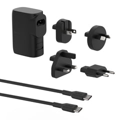 Caricabatteria da muro e da viaggio 25w + 5k Powerbank - Nero