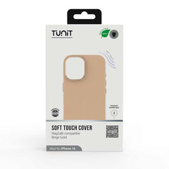 Cover Tunit Soft Touch per iPhone 16 compatibile MagSafe - Beige
