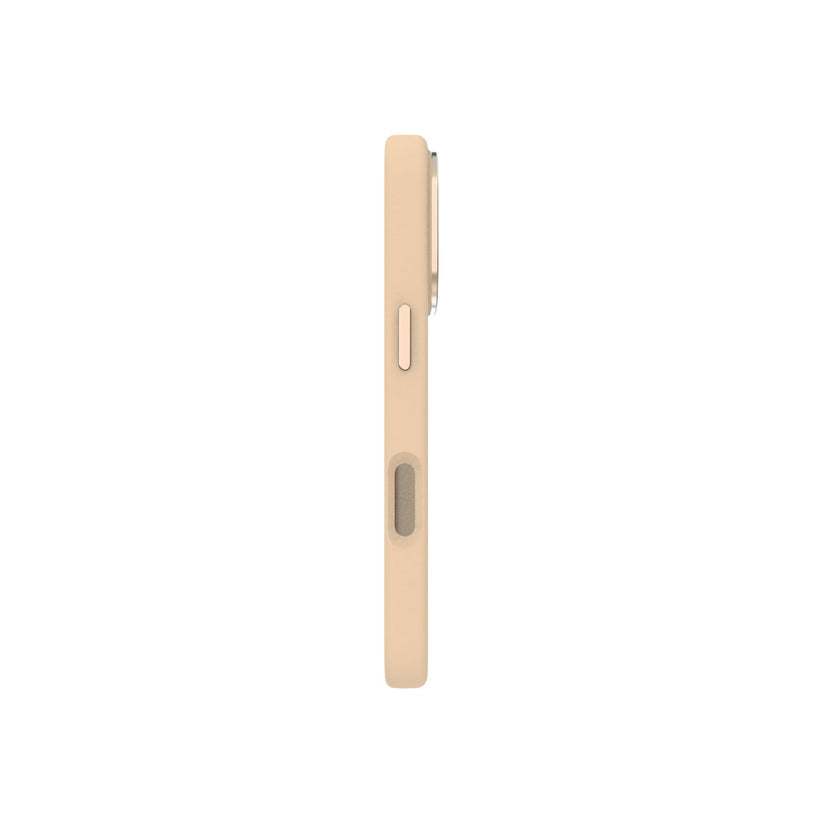 Cover beige per iPhone 16 Pro Tunit Soft Touch compatibile con MagSafe