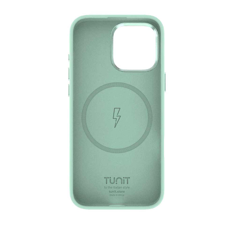 Cover Tunit Soft Touch per iPhone 16 Pro Max compatibile MagSafe - Verde menta