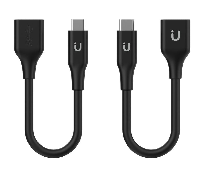 Adattatore nero da USB-C a USB-A 10Gbps