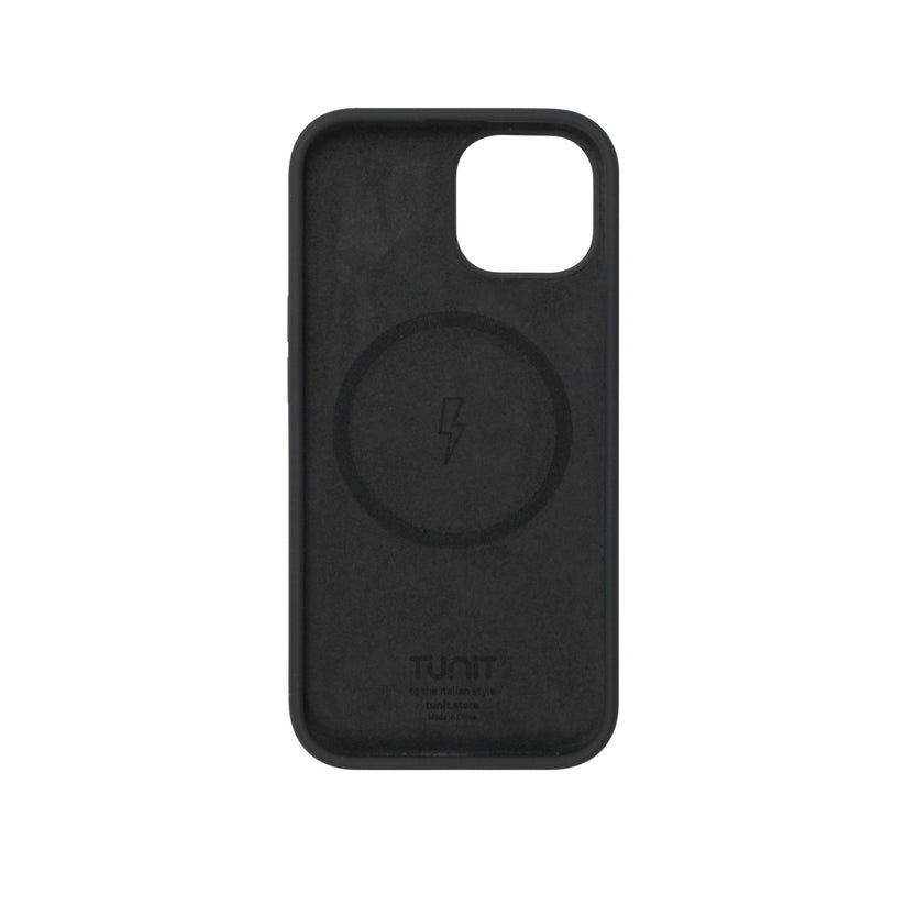 Cover Tunit in silicone per iPhone 15 - Nero
