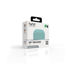 Cover Soft Touch verde acqua per AirPods 4