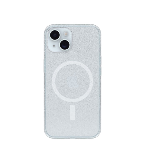 Custodia Symmetry Clear MagSafe per iPhone 16e e iPhone 15/14/13 - Glitter trasparente