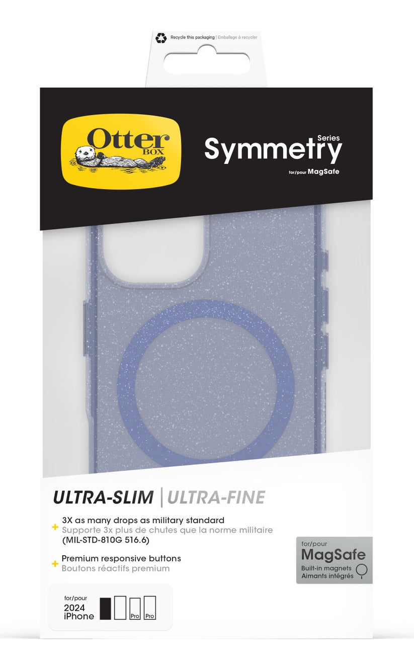 Custodia Symmetry Clear Magsafe per iPhone 16 - Viola