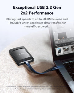 SSD Esterno Portatile 1TB con Set Magnetico - USB 3.2 Gen2