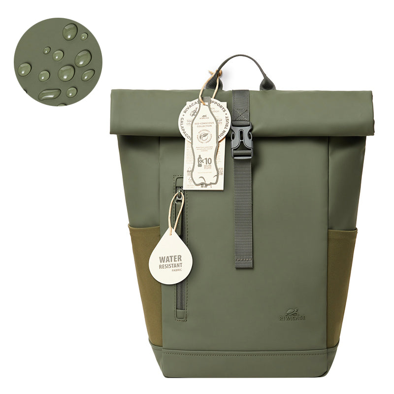 Zaino Rivacase 7826 verde oliva - 17L per MacBook fino a 15"