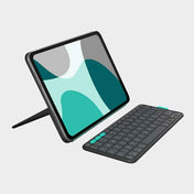 Custodia con tastiera Logitech Flip Folio per iPad Pro 11" M4 e iPad Air 11" M2/M3 e iPad Air 10,9" 5a gen. - Grafite