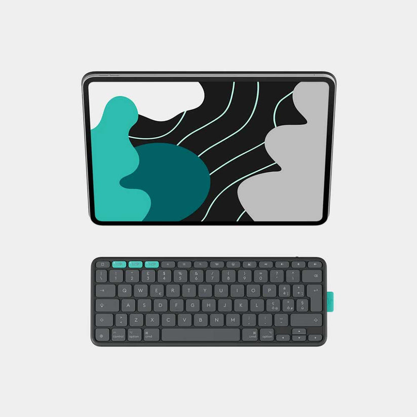 Custodia con tastiera Logitech Flip Folio per iPad Pro 13" M4 e iPad Air 13" M2/M3 - Grafite
