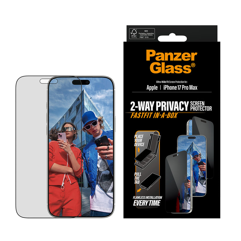 Vetrino protettivo PanzerGlass Privacy per iPhone 17 Pro Max