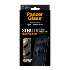 Protezione Anti-Riflesso PanzerGlass Stealth per iPhone 16 Pro e iPhone 17