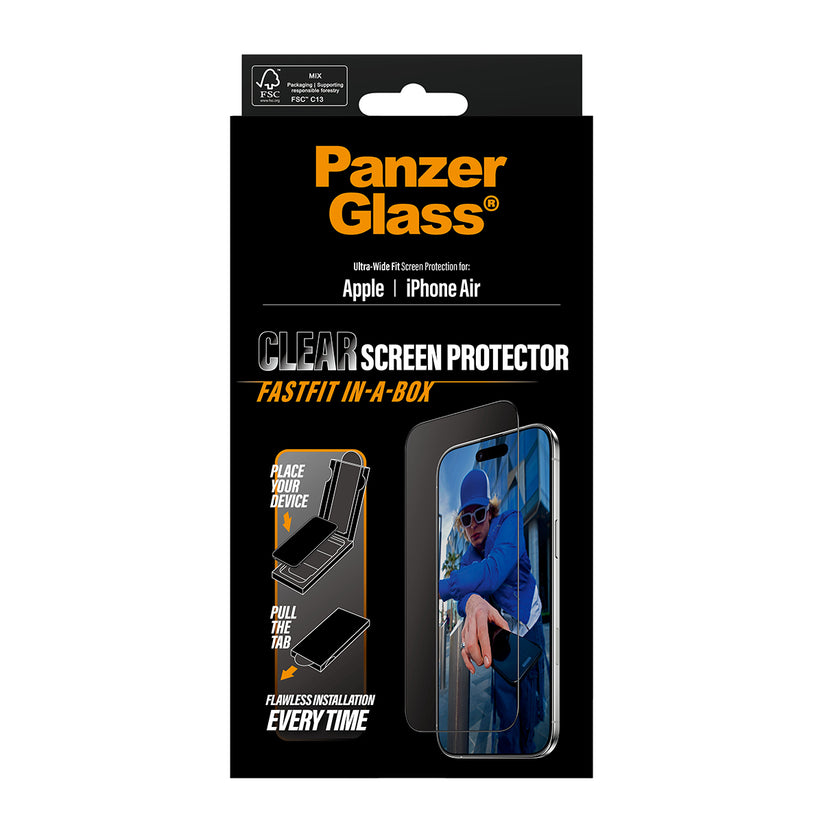 PanzerGlass Screen Protector Ultra-Wide Fit per iPhone Air