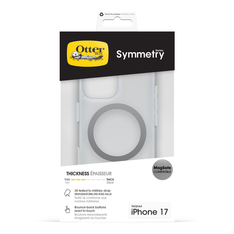 Cover Symmetry Series Clear con MagSafe per iPhone 17 - Trasparente