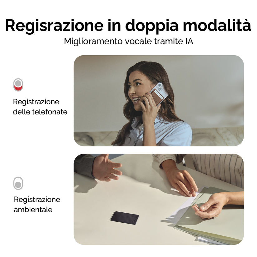 PLAUD NOTE Registratore Vocale IA di livello professionale