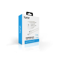 Set di ricarica Tunit con alimentatore 30W e cavo USB-C