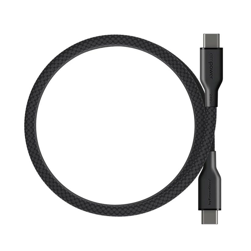Cavo magnetico da USB-C a USB-C empower da 240 W - USB 2.0 - 1,5 m - Nero siderale