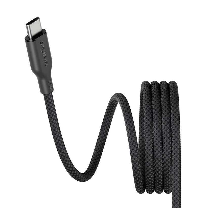 Cavo magnetico da USB-C a USB-C empower da 240 W - USB 2.0 - 1,5 m - Nero siderale