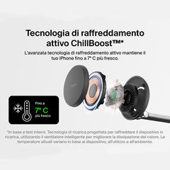 Dock di ricarica magnetica 3 in 1 con Qi2 da 25 W - Nero carbone