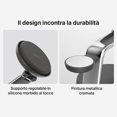 Dock di ricarica magnetica 3 in 1 con Qi2 da 25 W - Nero carbone