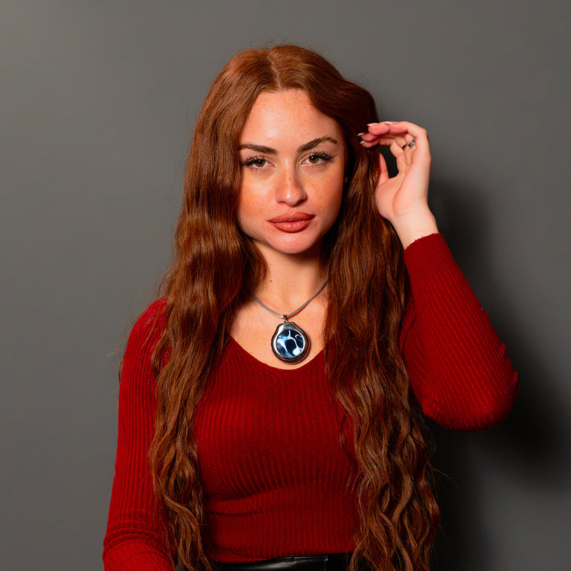 Coverride Smart Pendant - Argento con collana argentata