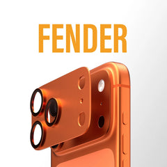 PanzerGlass Fender - Protezione per la fotocamera di iPhone 17 Pro Max arancione cosmico