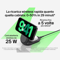Belkin UltraCharge - Caricabatteria wireless magnetico pieghevole 3in1 con Qi2 da 25W - Nero